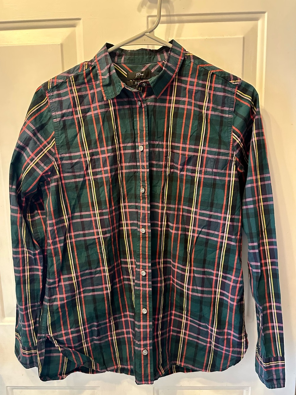J. Crew Women’s Classic Fit Signature Tartan Plaid Button Down